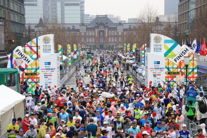 Tokyo Marathon Starting line