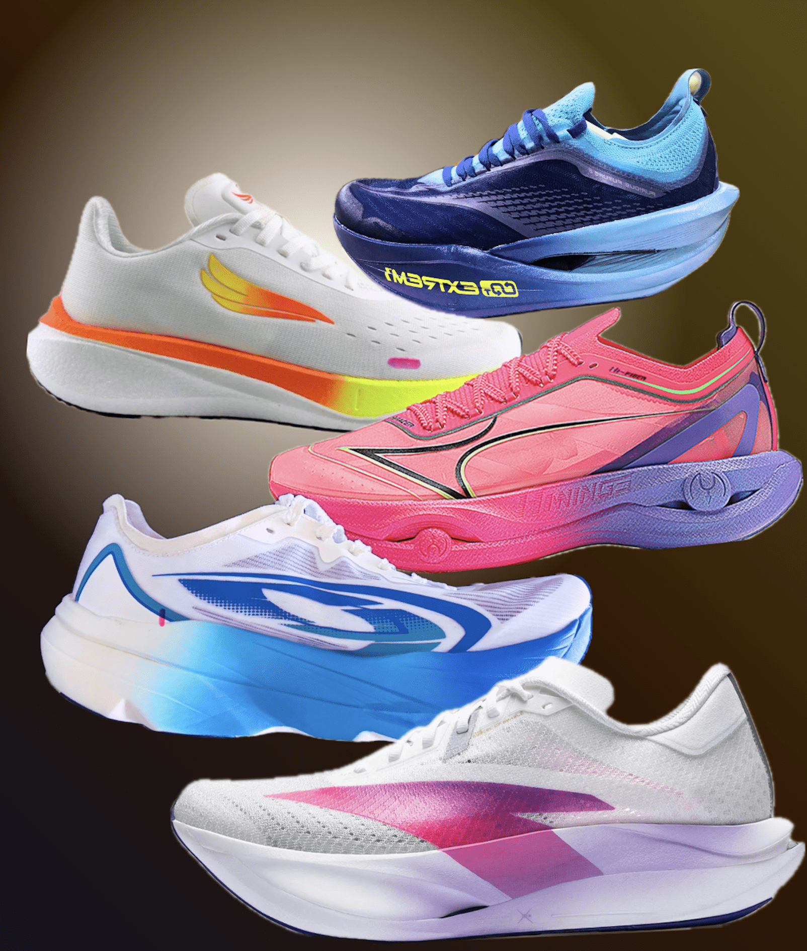 ANTA 910 NINETEN 361 SWIFT RUNNING AND HIRACER RUNNING SHOES