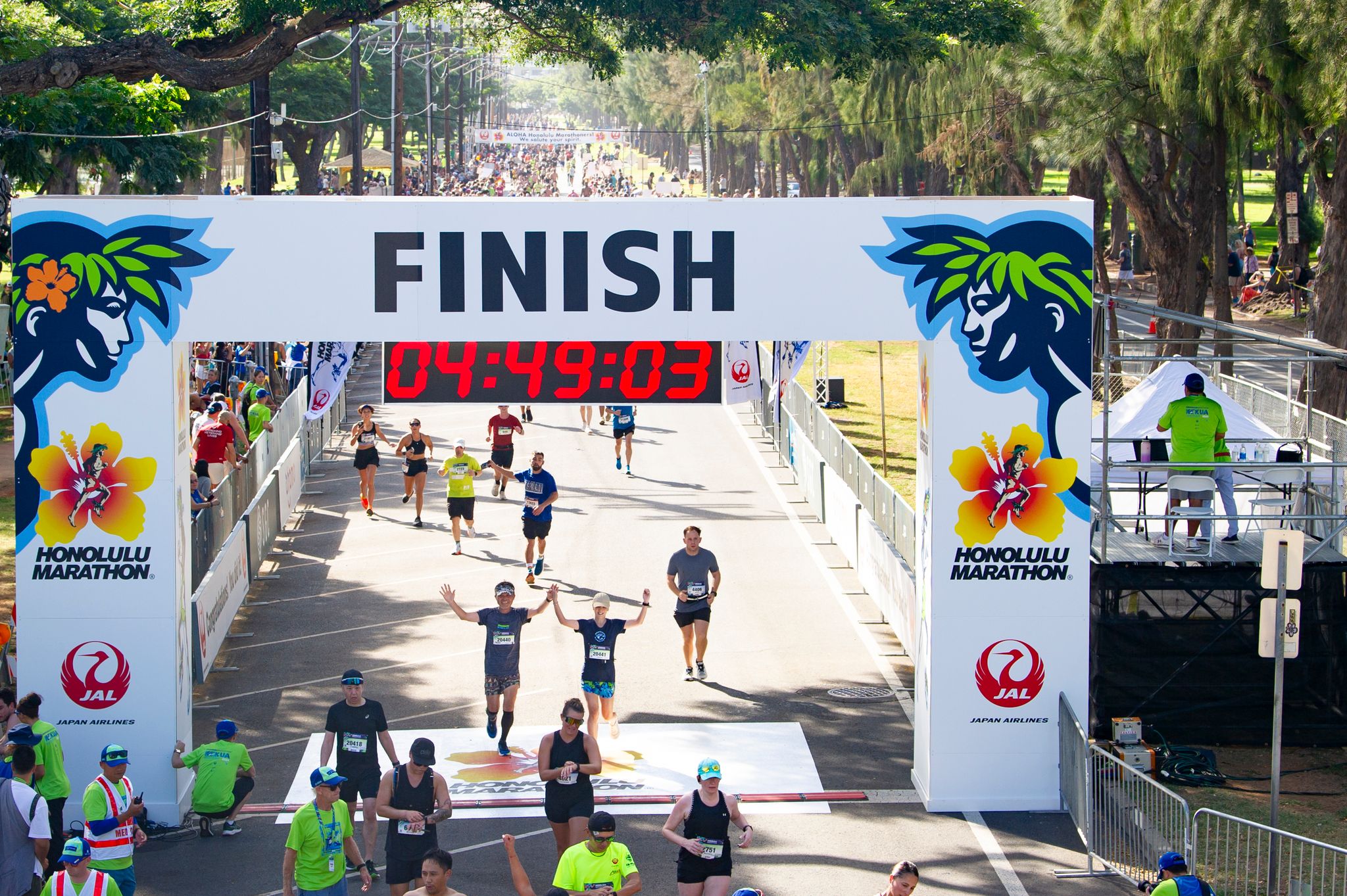 Honolulu Marathon Finish Line