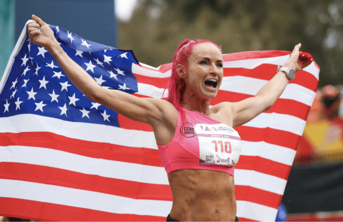 Ashley Paulson at Los Angeles Marathon
