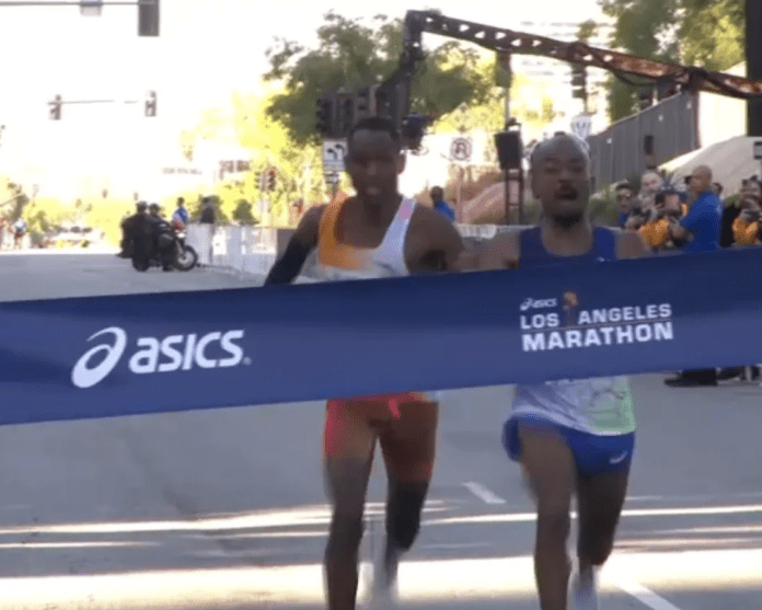LA Marathon Finish